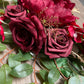 Artificial Red Rose Wedding Arch Decor (Set of 2)