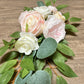 Artificial Rose Wedding Arch Decor Set - Lifelike Elegance for a Romantic Atmosphere