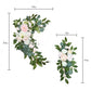 Artificial Rose Wedding Arch Decor Set - Lifelike Elegance for a Romantic Atmosphere