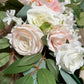 Artificial Rose Wedding Arch Decor Set - Lifelike Elegance for a Romantic Atmosphere