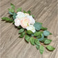 Artificial Rose Wedding Arch Decor Set - Lifelike Elegance for a Romantic Atmosphere