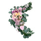 Artificial Rose Plum Purple Wedding Arch Decor (Set of 2)
