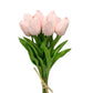 Artificial Tulip Flowers with Real Touch Feel - Pack of 10 Stems