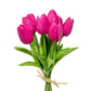 Artificial Tulip Flowers with Real Touch Feel - Pack of 10 Stems