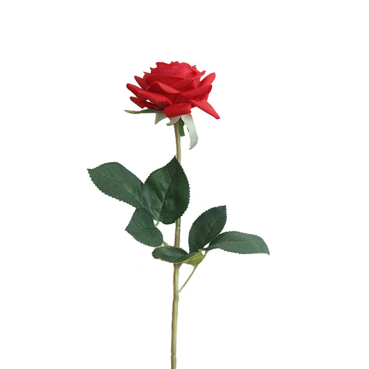 Set of 6 Lifelike Artificial Rose Flower Stems with Realistic Touch
