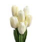 Realistic Touch Artificial Tulips Stems in Multiple Colors - Set of 6