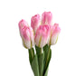 Realistic Touch Artificial Tulips Stems in Multiple Colors - Set of 6