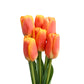 Realistic Touch Artificial Tulips Stems in Multiple Colors - Set of 6