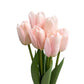 Realistic Touch Artificial Tulips Stems in Multiple Colors - Set of 6