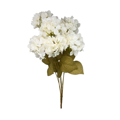 Artificial Hydrangea Stem with 6 Flower Heads