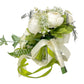 Artificial White Calla Lily and Peony Cascading Bridal Bouquet for Wedding