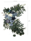 Wedding Arch Decor - Artificial White and Blue Rose Flowers