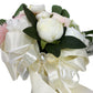 Elegant Artificial Wedding Bouquet with Roses, Peonies, and Eucalyptus for Brides and Bridesmaids