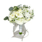 Elegant Artificial Wedding Bouquet with Roses and Calla Lilies for Brides and Bridesmaids