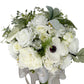Elegant Artificial Wedding Bouquet with Roses and Calla Lilies for Brides and Bridesmaids