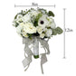 Elegant Artificial Wedding Bouquet with Roses and Calla Lilies for Brides and Bridesmaids