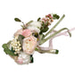 Cascading Waterfall Bridal Wedding Bouquet with Artificial Roses, Peonies, Cherry Blossoms, and Daisies