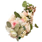 Cascading Waterfall Bridal Wedding Bouquet with Artificial Roses, Peonies, Cherry Blossoms, and Daisies