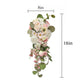 Cascading Waterfall Bridal Wedding Bouquet with Artificial Roses, Peonies, Cherry Blossoms, and Daisies