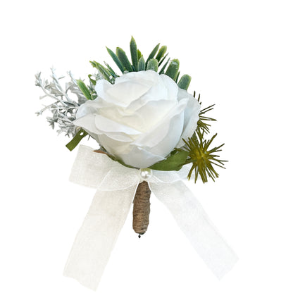 Artificial Rose Corsage and Boutonniere