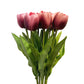 Set of 6 Real Touch Artificial Tulip Stems, 20 inches Tall